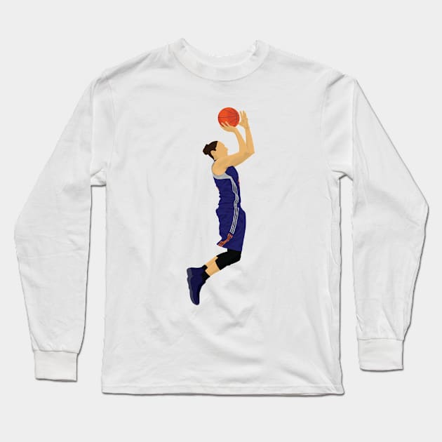 She loves basketball Long Sleeve T-Shirt by RockyDesigns